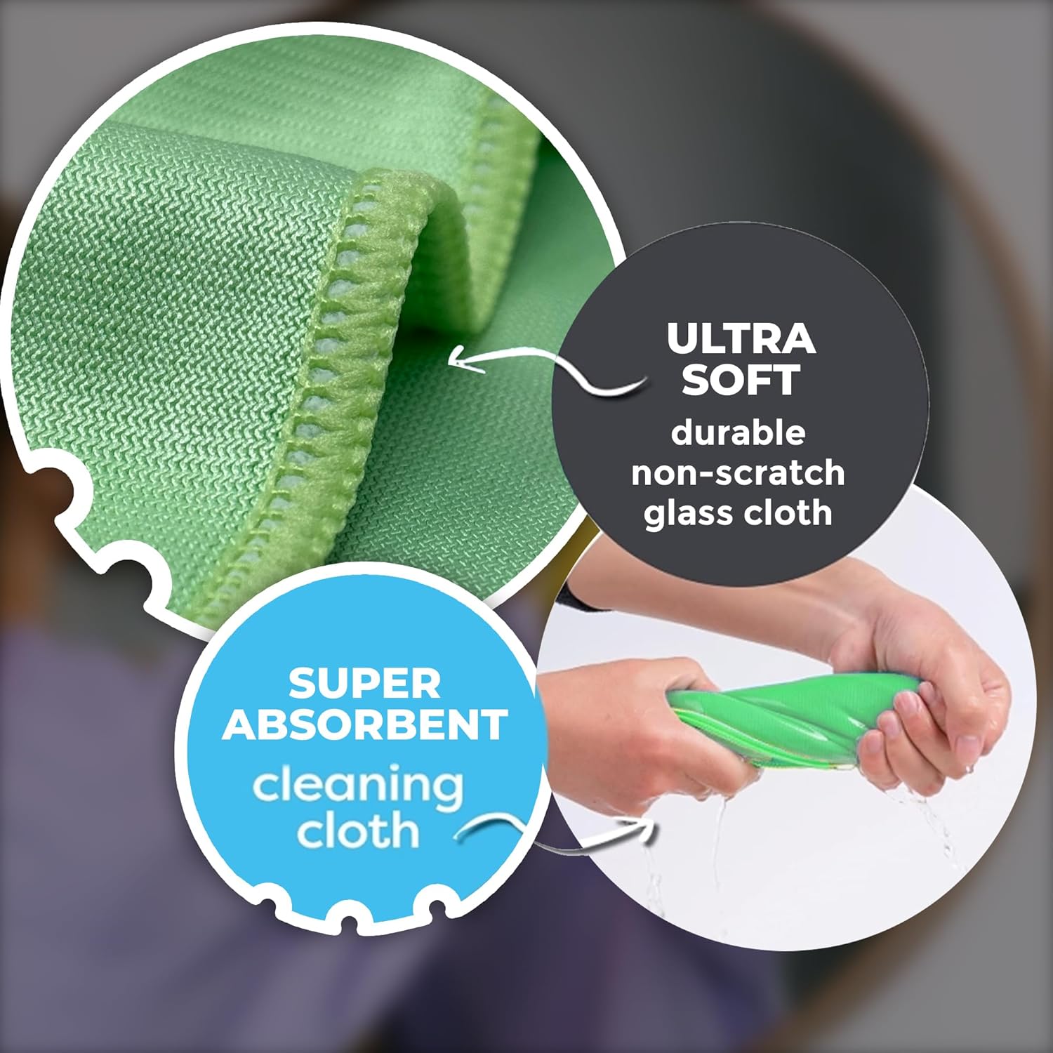 Olympus Microfibre Glass Cleaning Cloth – Professional Grade