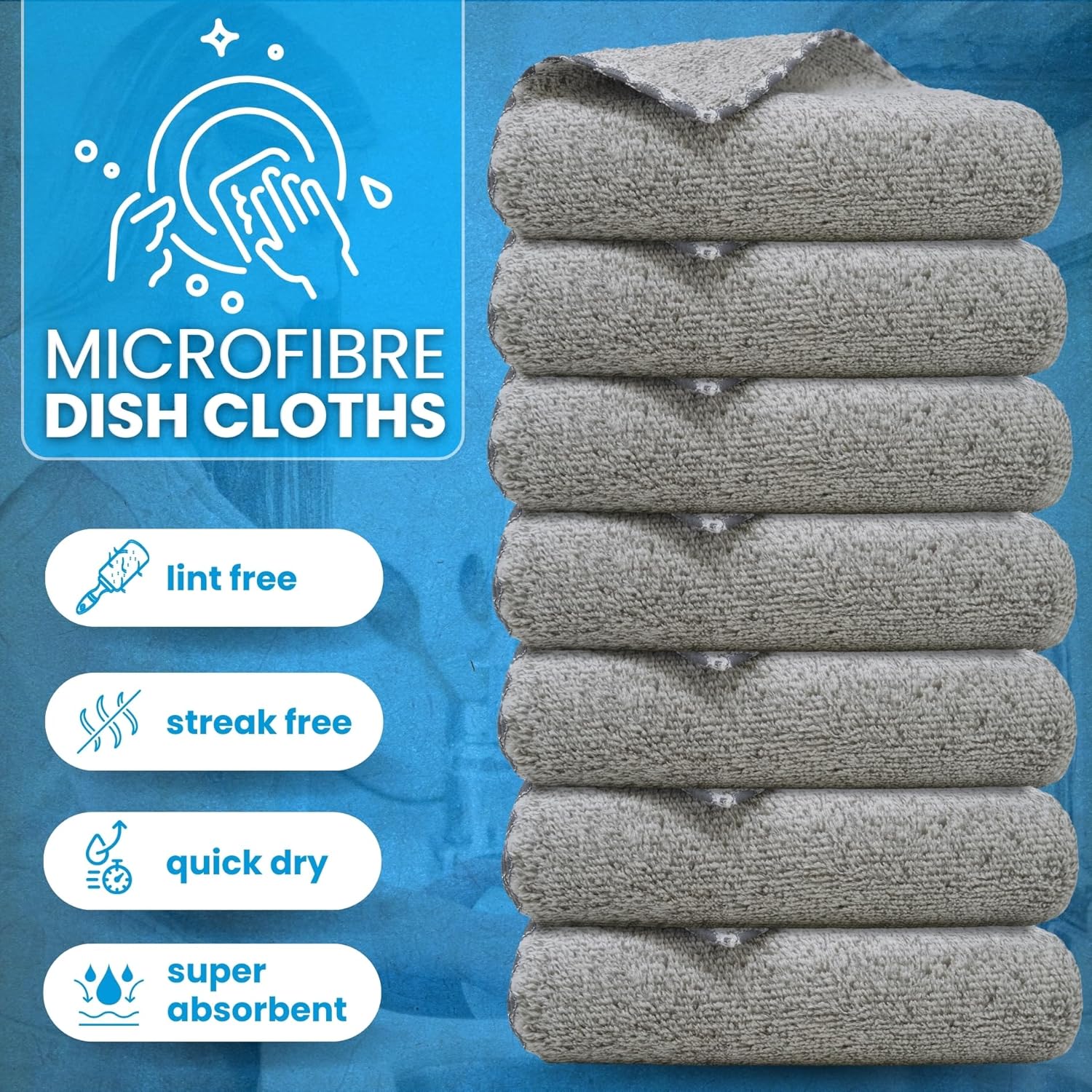 Avery High Performance Microfibre Kitchen Cleaning Cloths