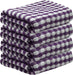 Purple and Whit Monocheck Cotton Terry Kitchen Tea Towels