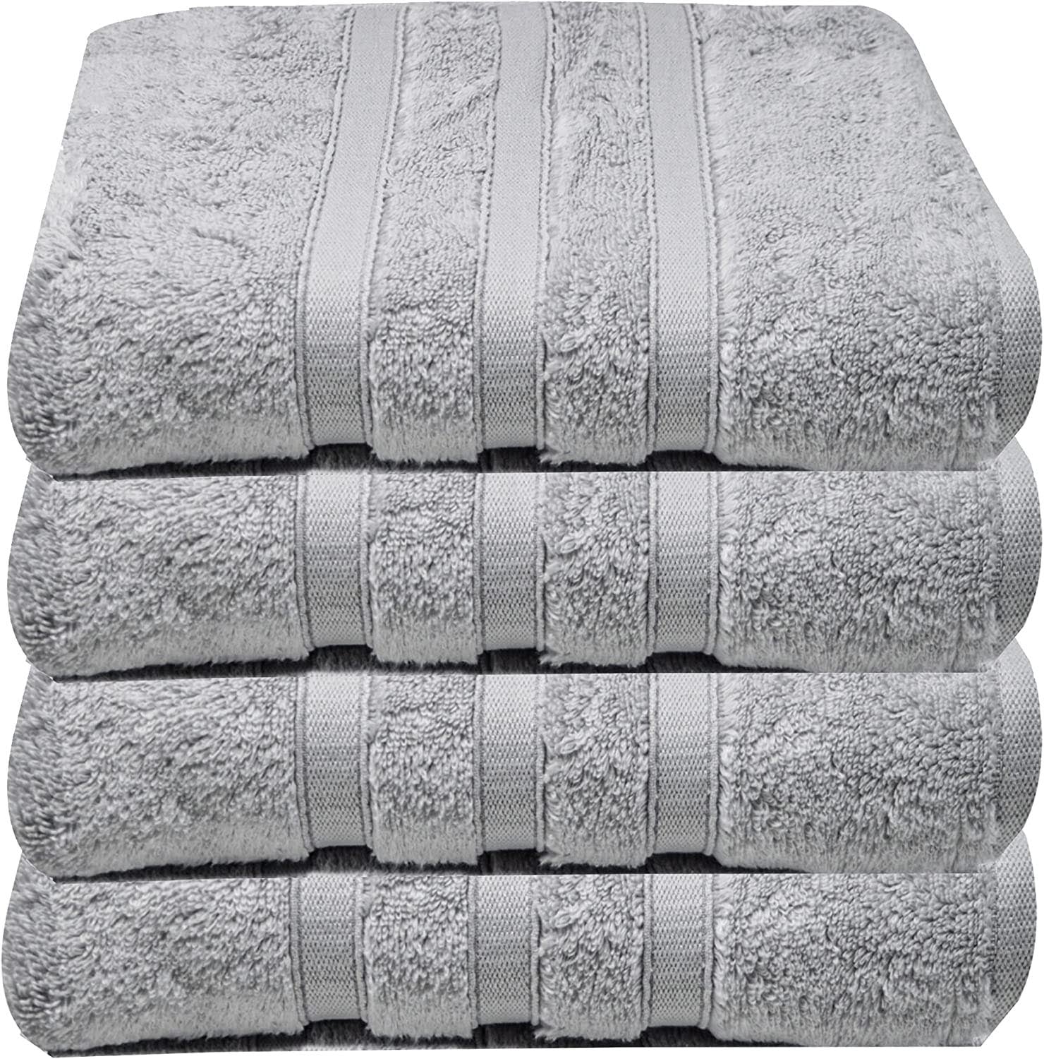 Towelogy Bath Towels & Washcloths Hand Towels 50x80cm / Silver Lincoln Zero Twist Plush Bath Towels Set Supreme Plush Soft