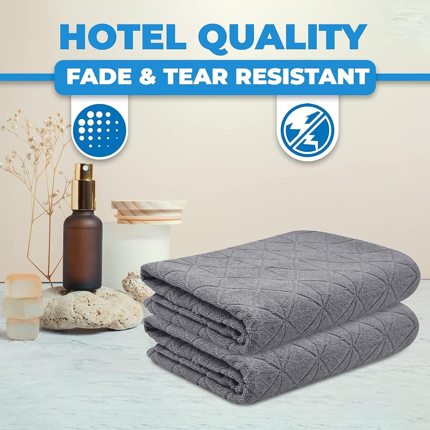 Towelogy Bath Towels & Washcloths Canterbury Bath Towels Set - Hand Bath Towels & Bath Sheets