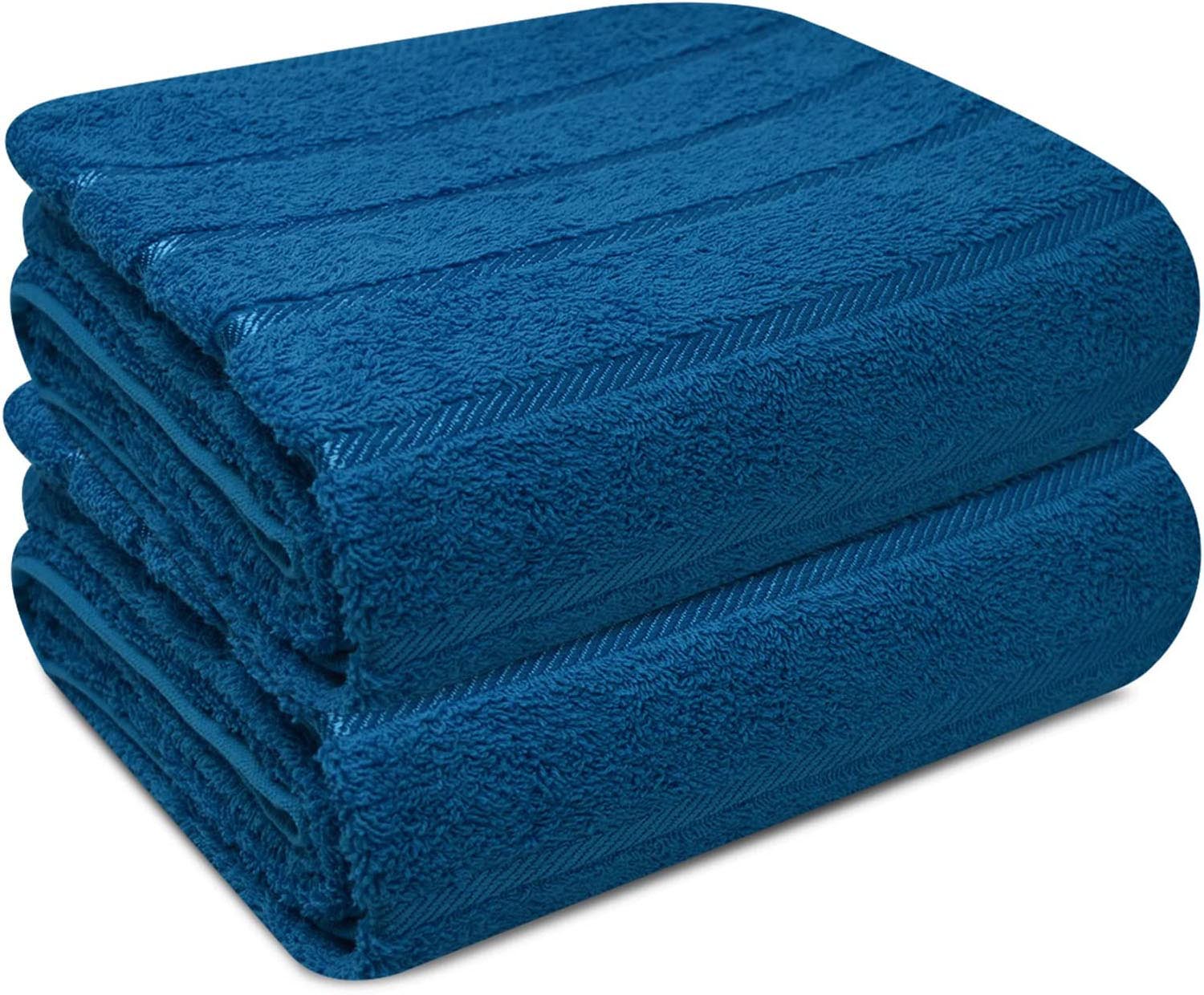 Towelogy Bath Sheets Hand Towels 50x80cm / Teal York 500GSM Cotton Jumbo Bath Sheets Large Gentle Bathroom Towels