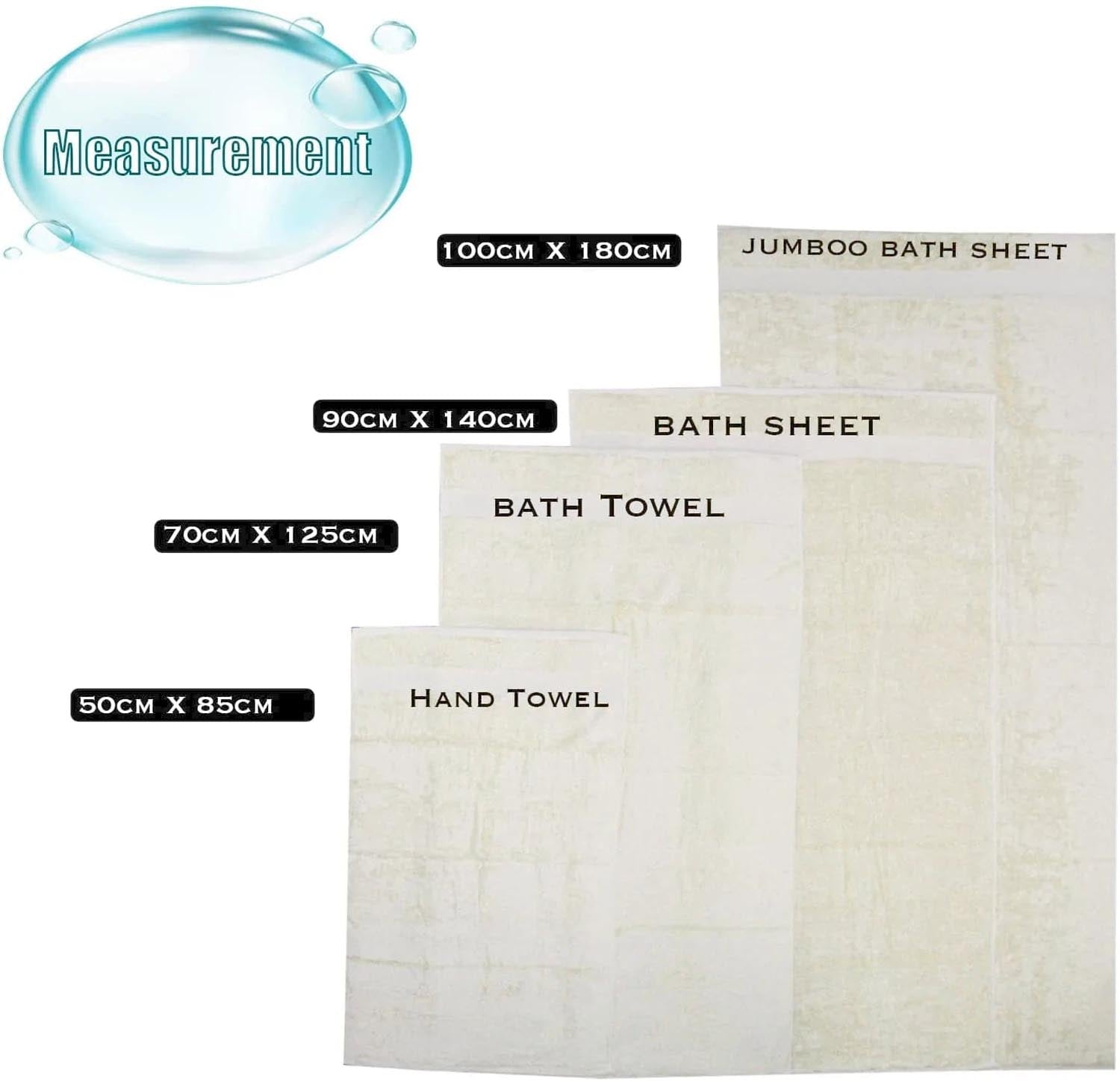 Towelogy Bath Towels & Washcloths Dorset Luxury Hand Bath Jumbo Bath Sheets Set Plush and Thick