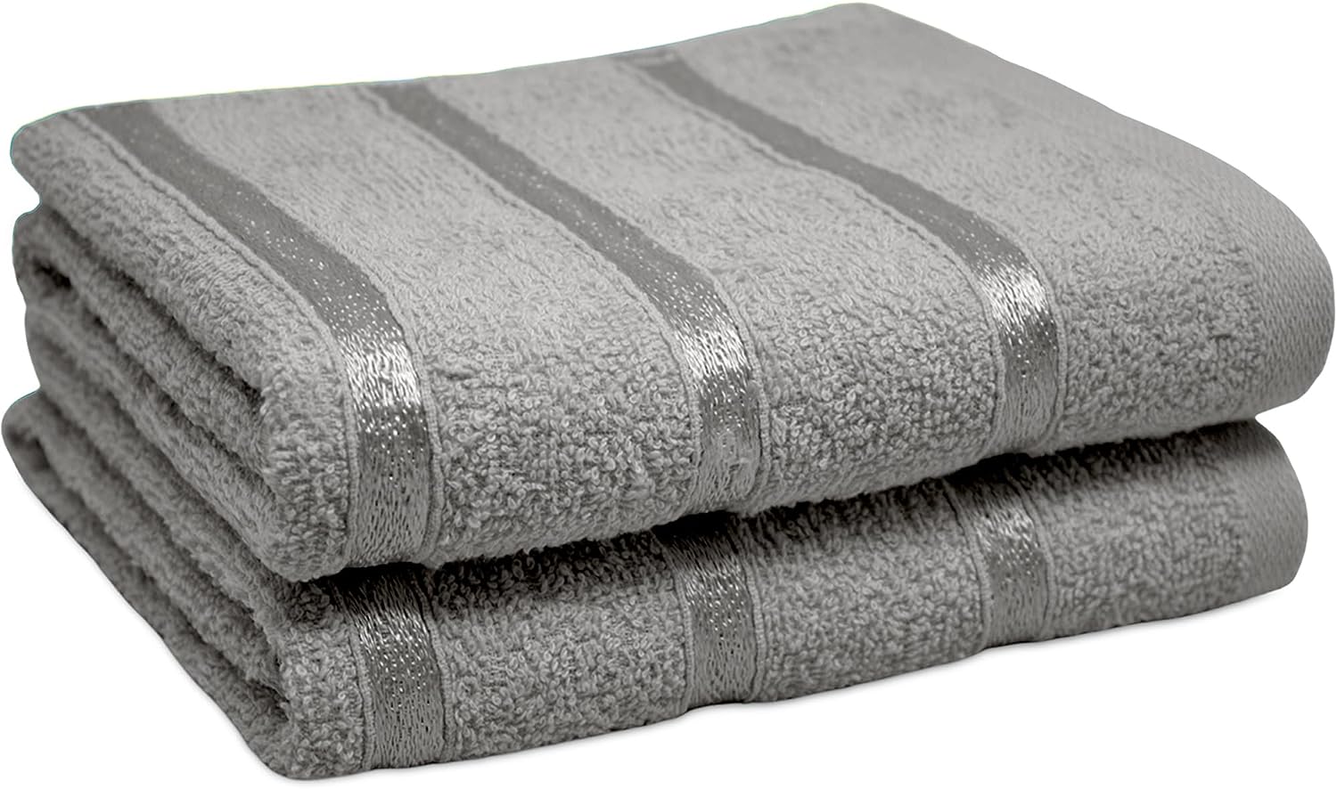 Towelogy Hand Towels Silver / Pack of 2 Egyptian Cotton Hand Towel Set Ultra-Soft and Absorbent