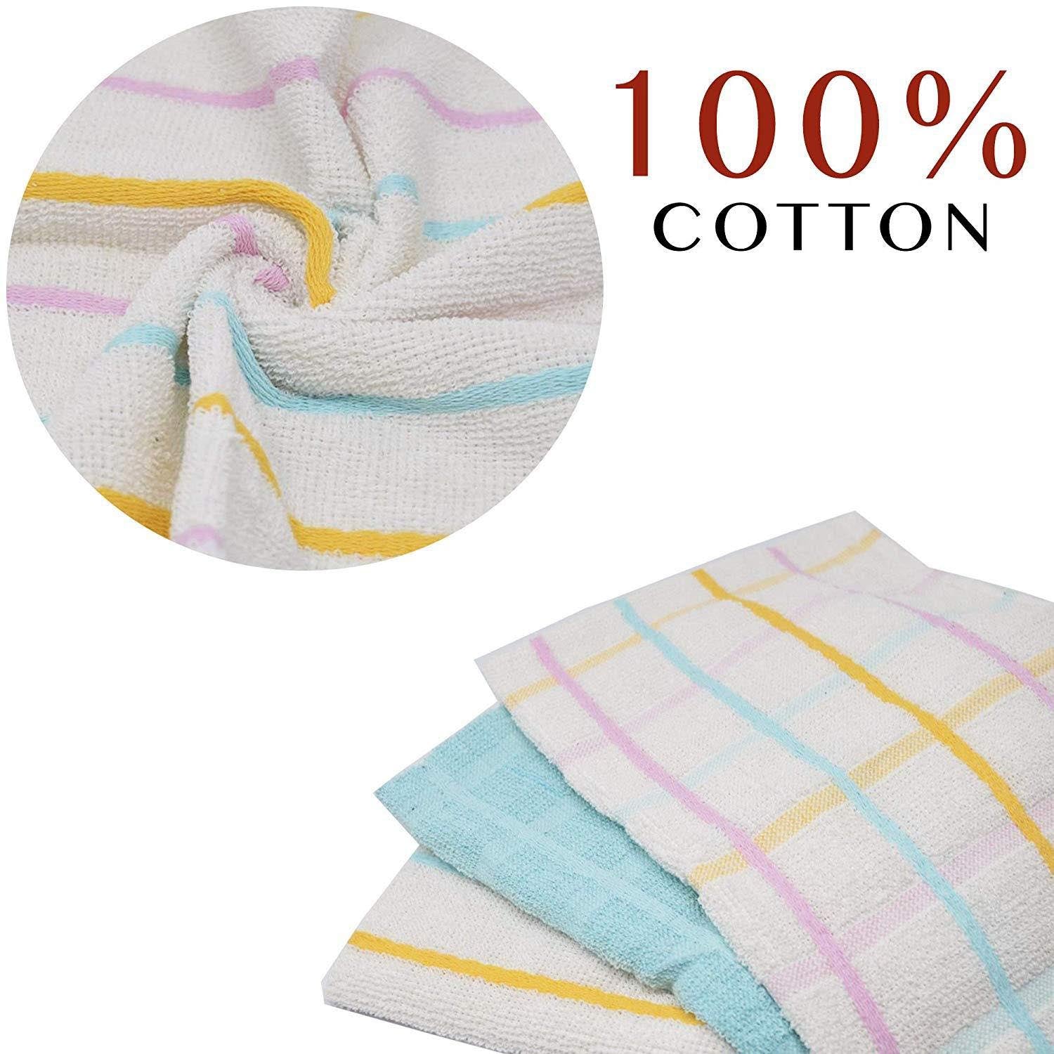 Towelogy Kitchen Towel Cerulean Super Absorbent Kitchen Counter Wiping Cloths