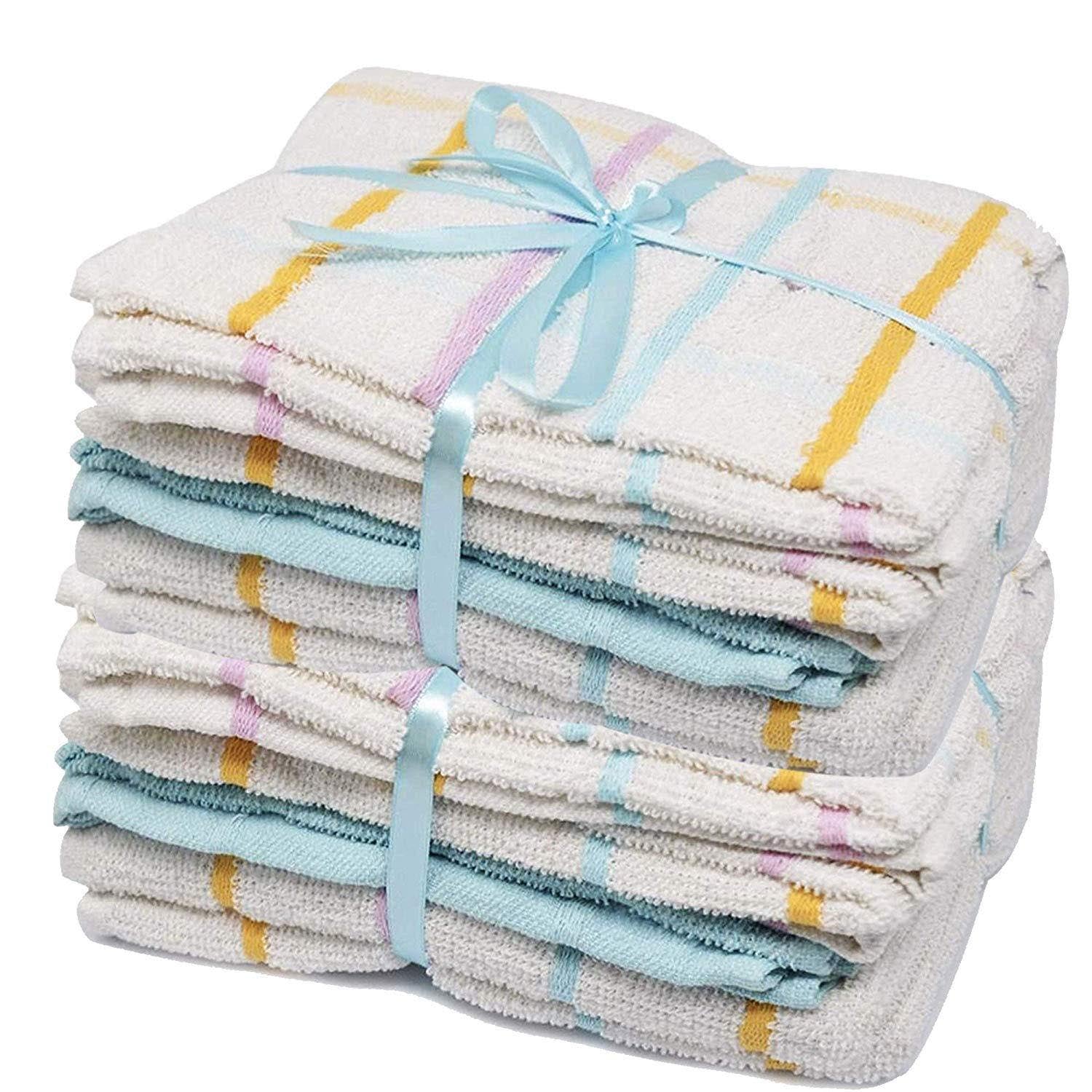 Towelogy Kitchen Towel Cerulean Super Absorbent Kitchen Counter Wiping Cloths