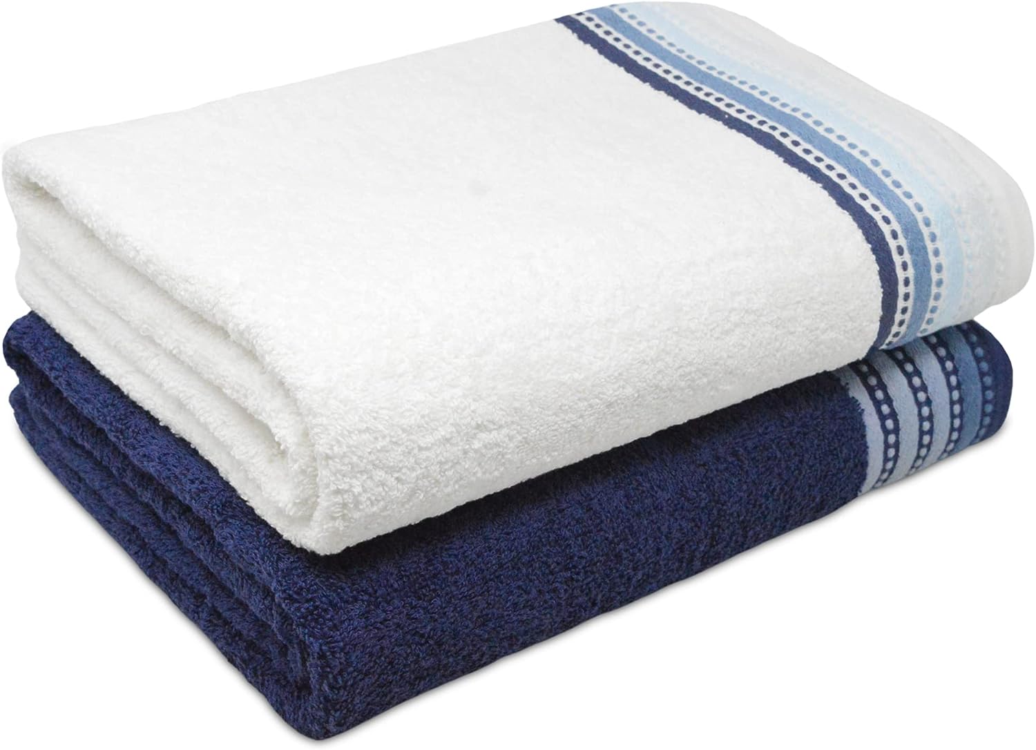 Towelogy Bath Towels & Washcloths Navy / Pack of 2 / Hand Towels 50x80cm Louth Bath Towels Set - Hand Bath Towels & Bath Sheets