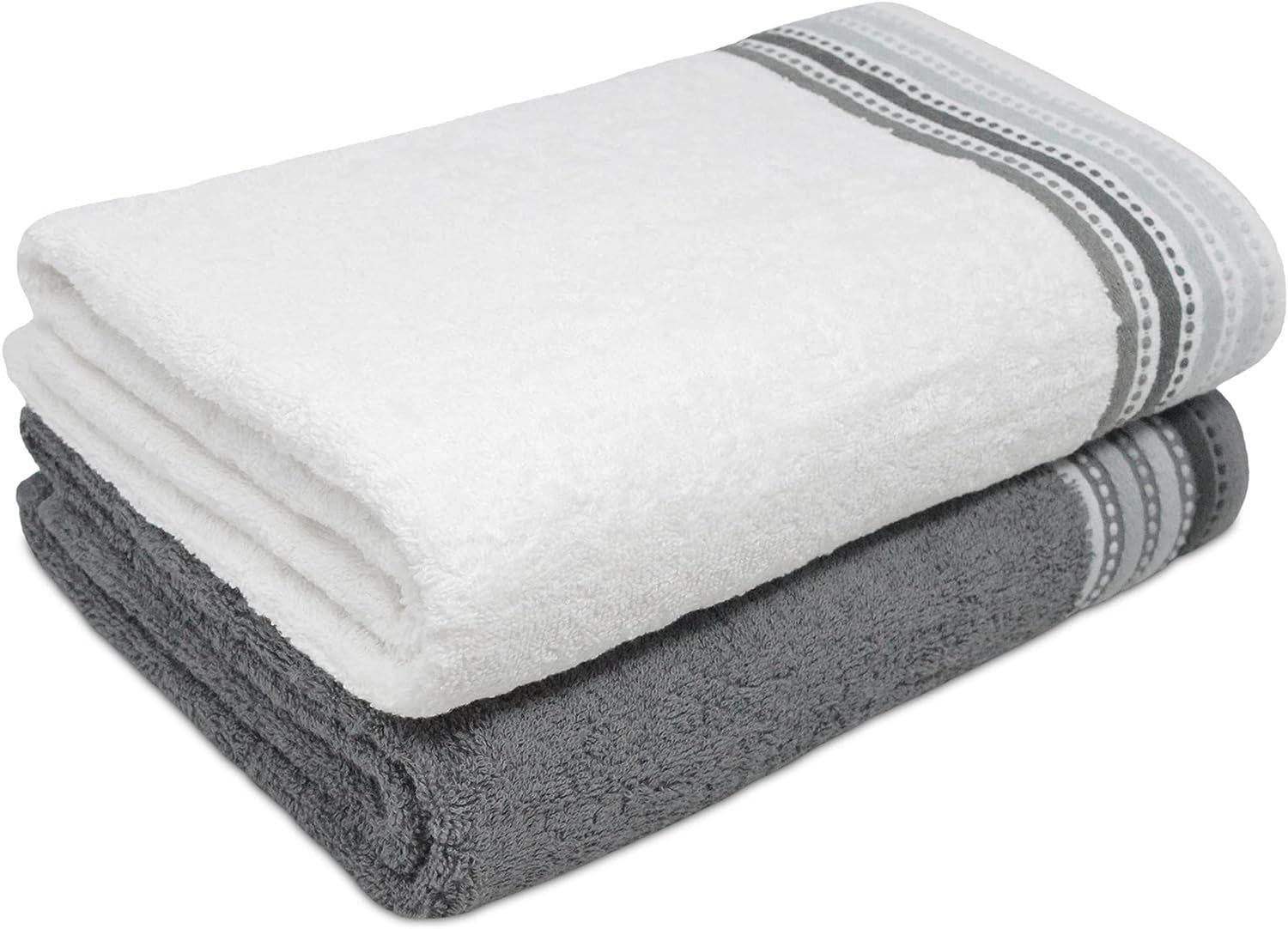 Towelogy Bath Towels & Washcloths Hand Towels 50x80cm / Grey Louth Bath Towels Set - Hand Bath Towels & Bath Sheets