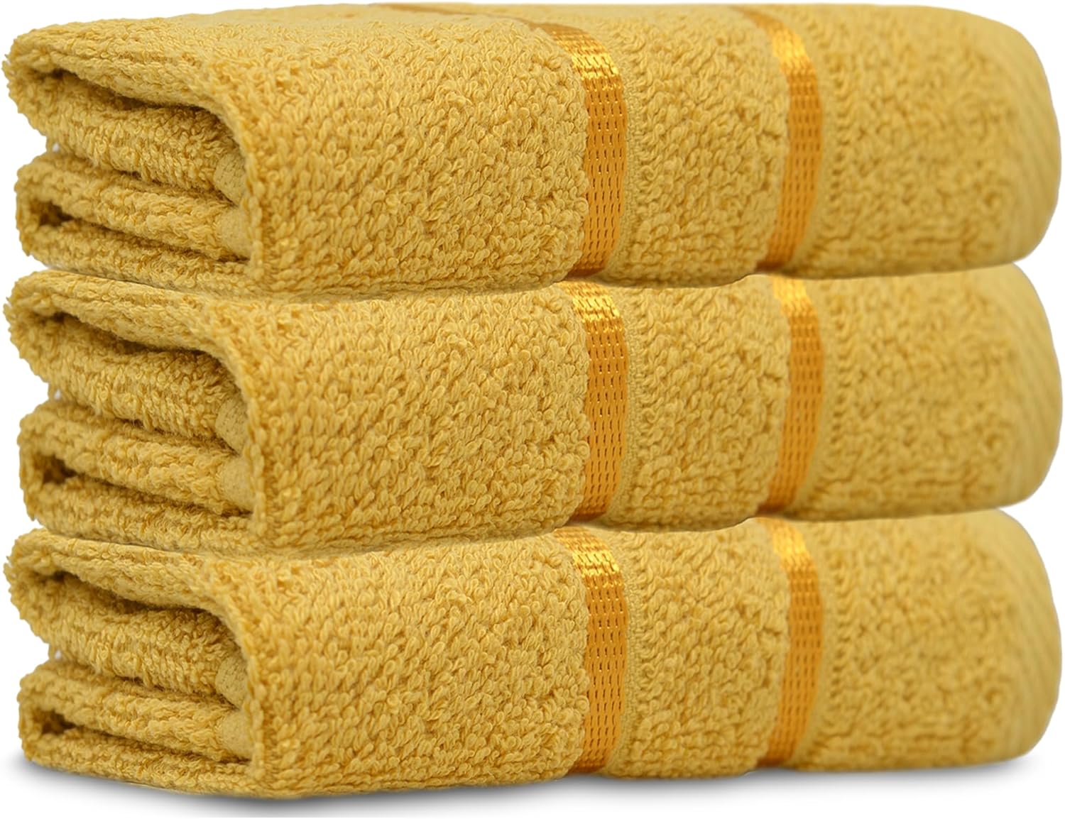 Towelogy Face Towels Mustard / Pack of 4 Karen Reusable Face Cloths Cotton Washcloths Hypoallergenic