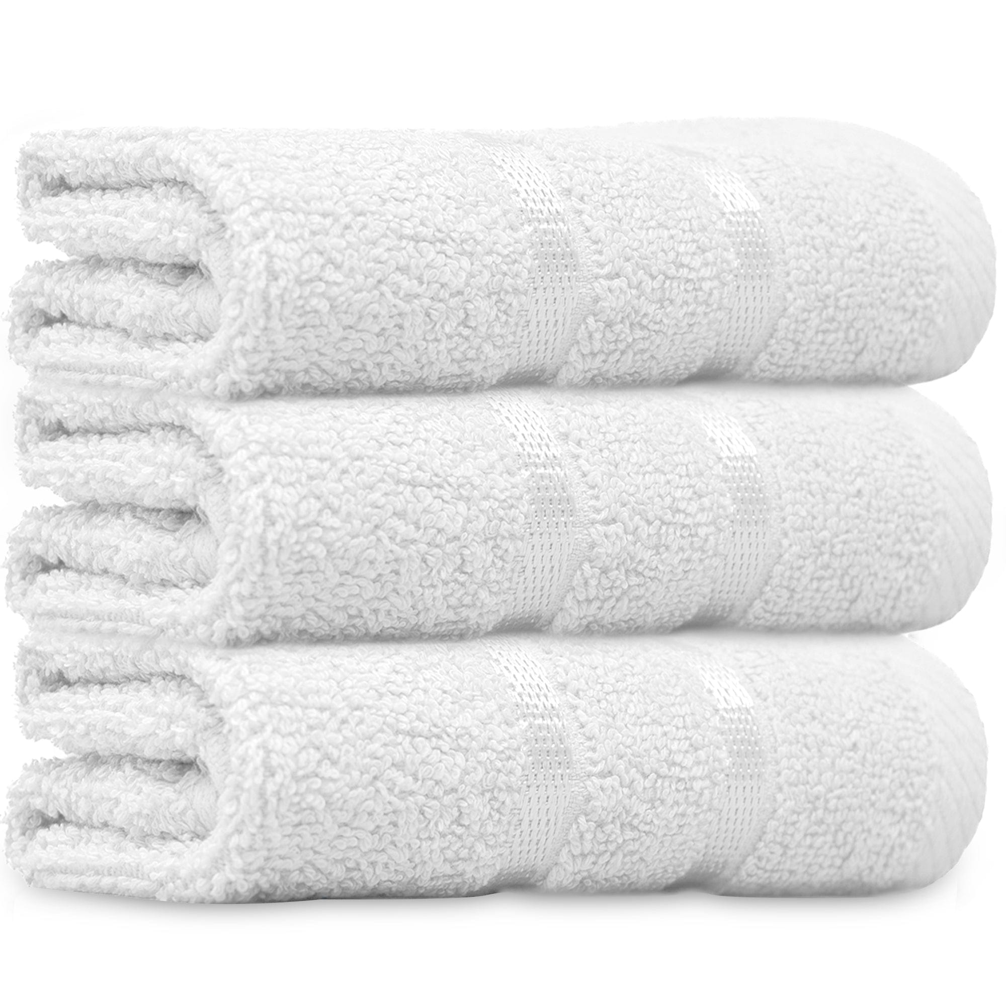 Towelogy Face Towels White / Pack of 4 Karen Reusable Face Cloths Cotton Washcloths Hypoallergenic