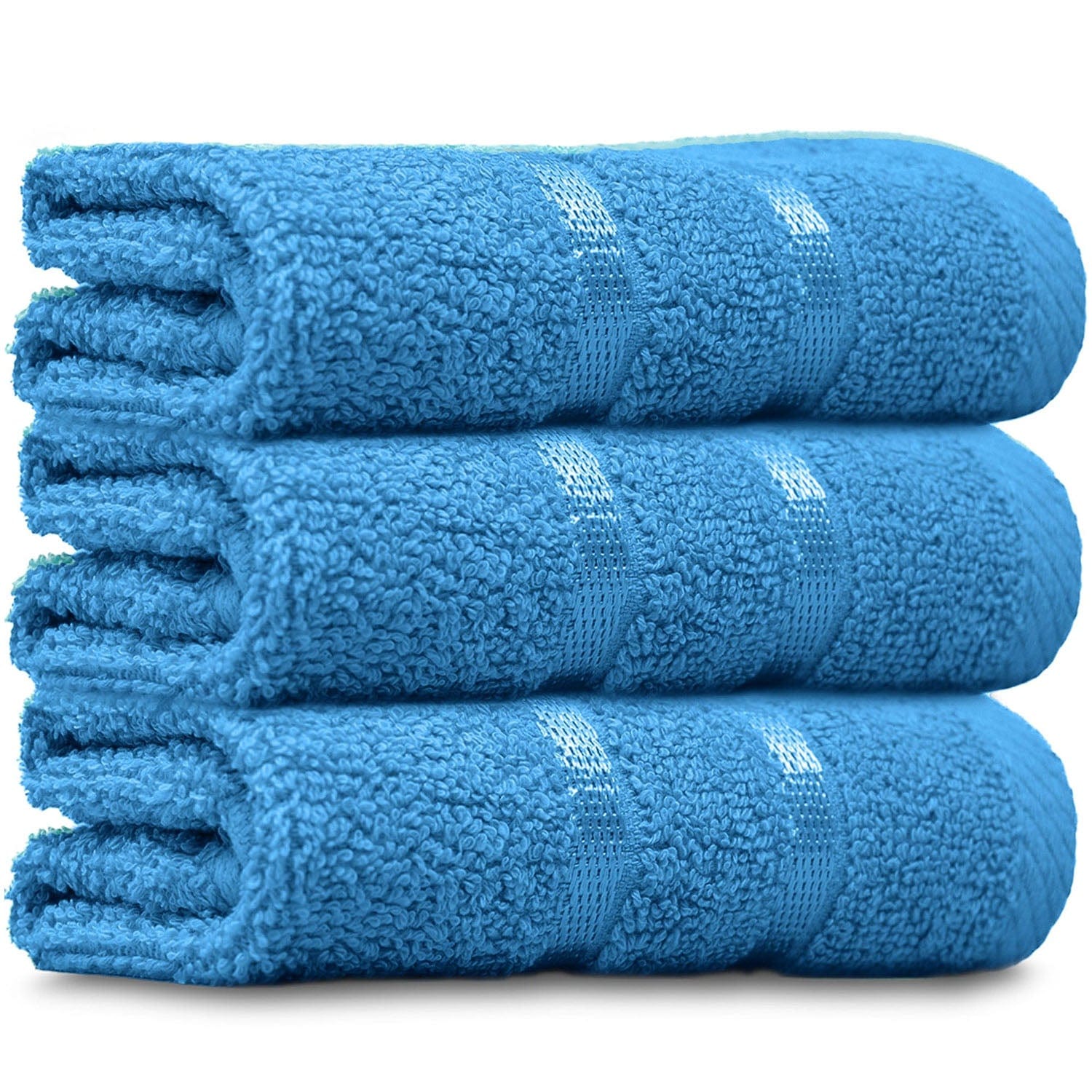 Towelogy Face Towels Teal / Pack of 4 Karen Reusable Face Cloths Cotton Washcloths Hypoallergenic