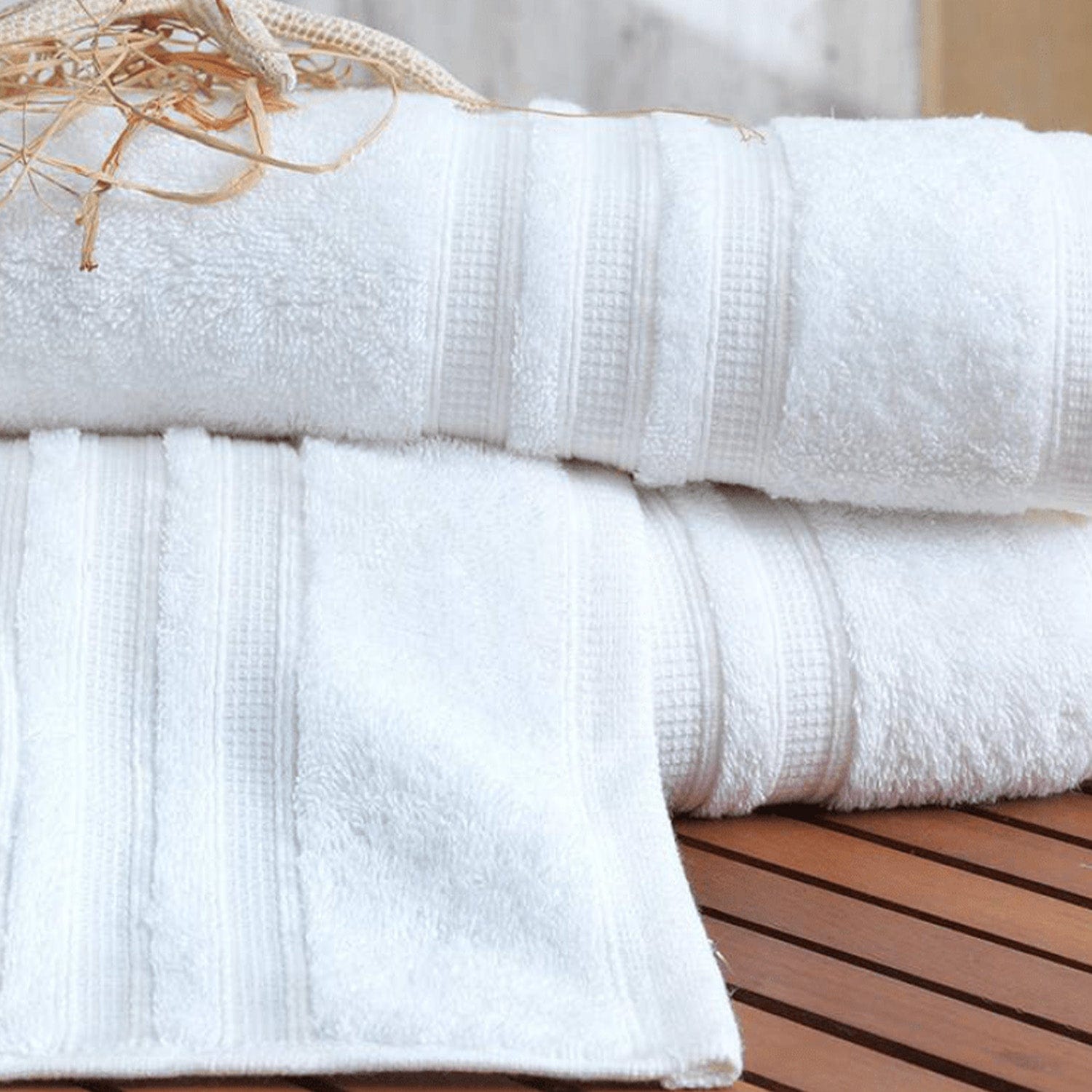 Towelogy Bath Towels & Washcloths Lyon Commercial Hotel Bath Towels Set – 550GSM Dobby Weave