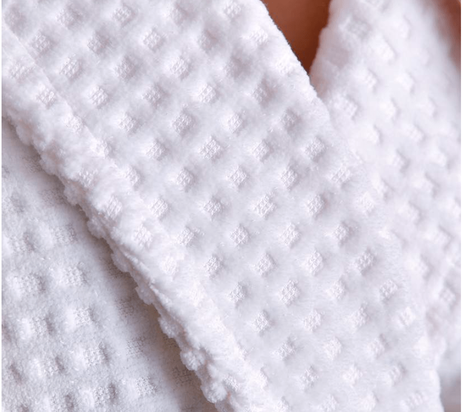 Towelogy Bath Towels & Washcloths Metz Luxury Bathrobe – Cotton Jacquard Hotel Bathrobe with Waffle Weave