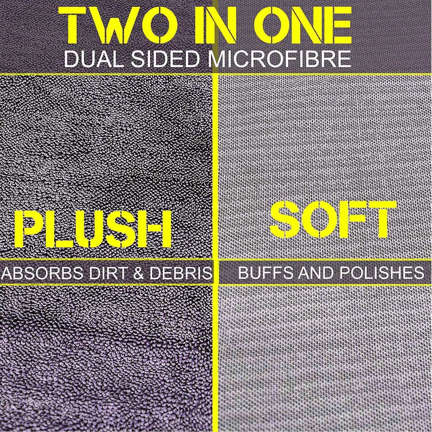 Towelogy Car Detailing Towels Microfibre Car Cloths 600GSM Twisted Fibre Auto Detailing Towels