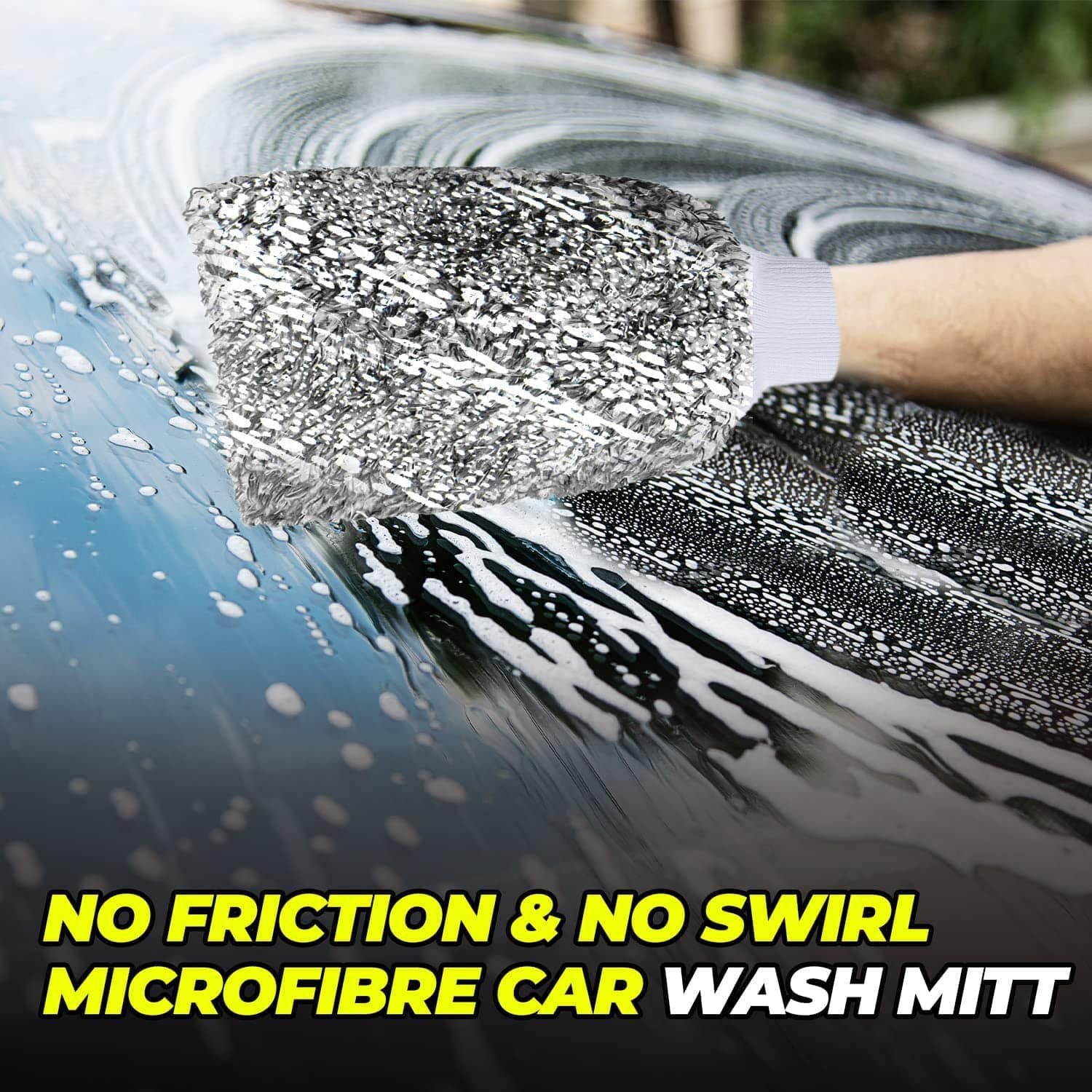 Towelogy Wash Mitt Nofel Car Washing Mitt Microfibre Noodle Dusting Polish Glove