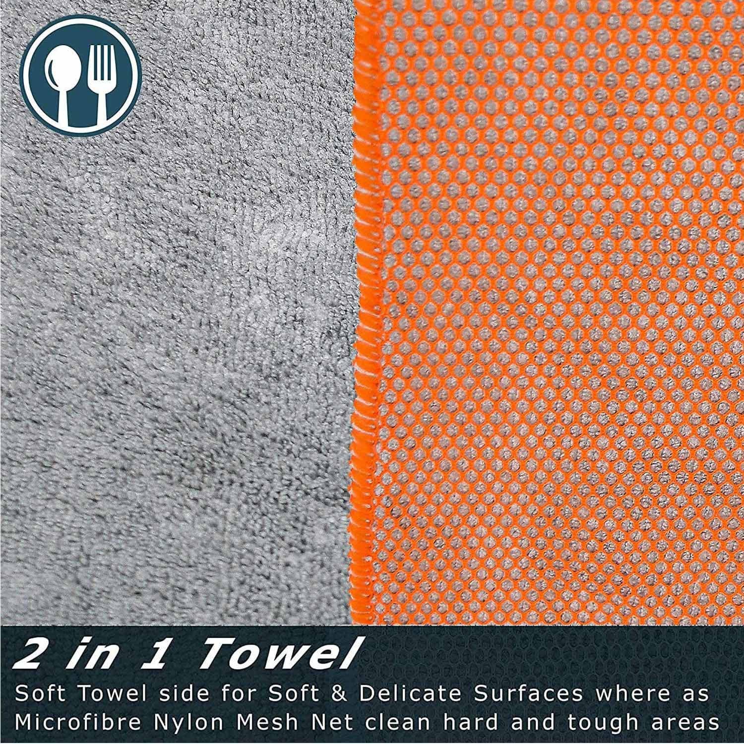 Towelogy Kitchen Dishcloths Maxwell Advanced Microfibre Dishcloths with Scrubber Side