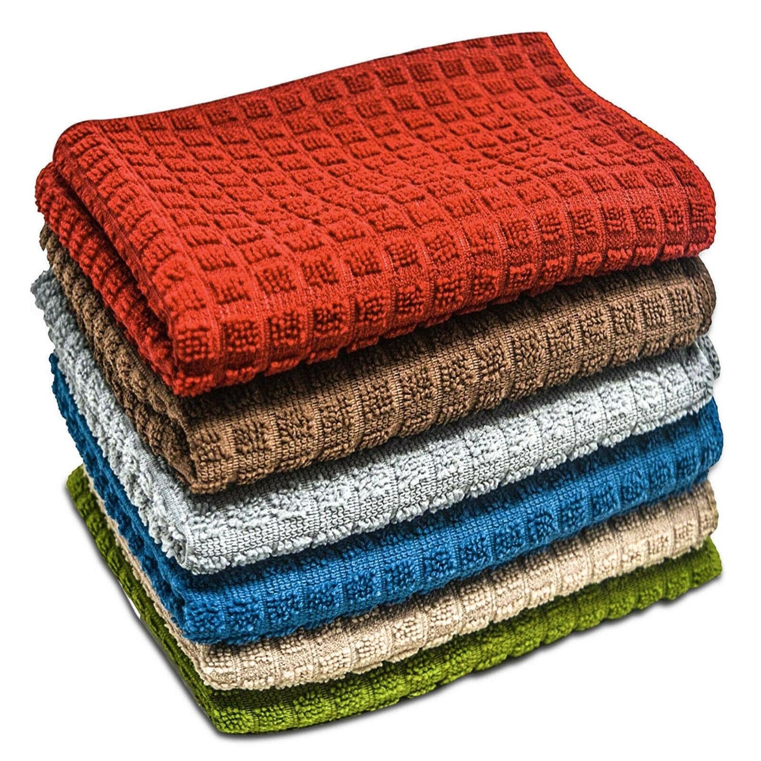 Towelogy Microfibre Towels ClarityStreak Microfibre Glass Cleaning Cloths – Streak-Free Checkered Design