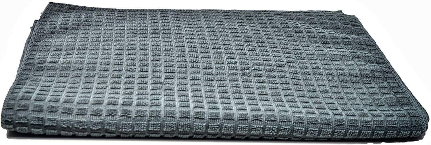 Towelogy Microfibre Towels ClarityStreak Microfibre Glass Cleaning Cloths – Streak-Free Checkered Design