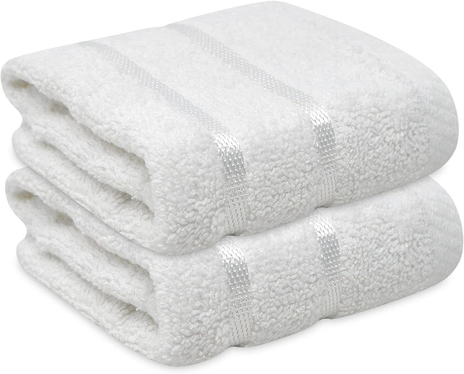 Towelogy Face Towels White Naomi Face Washcloths Hotel Spa Quality 650GSM Large Face Flannels