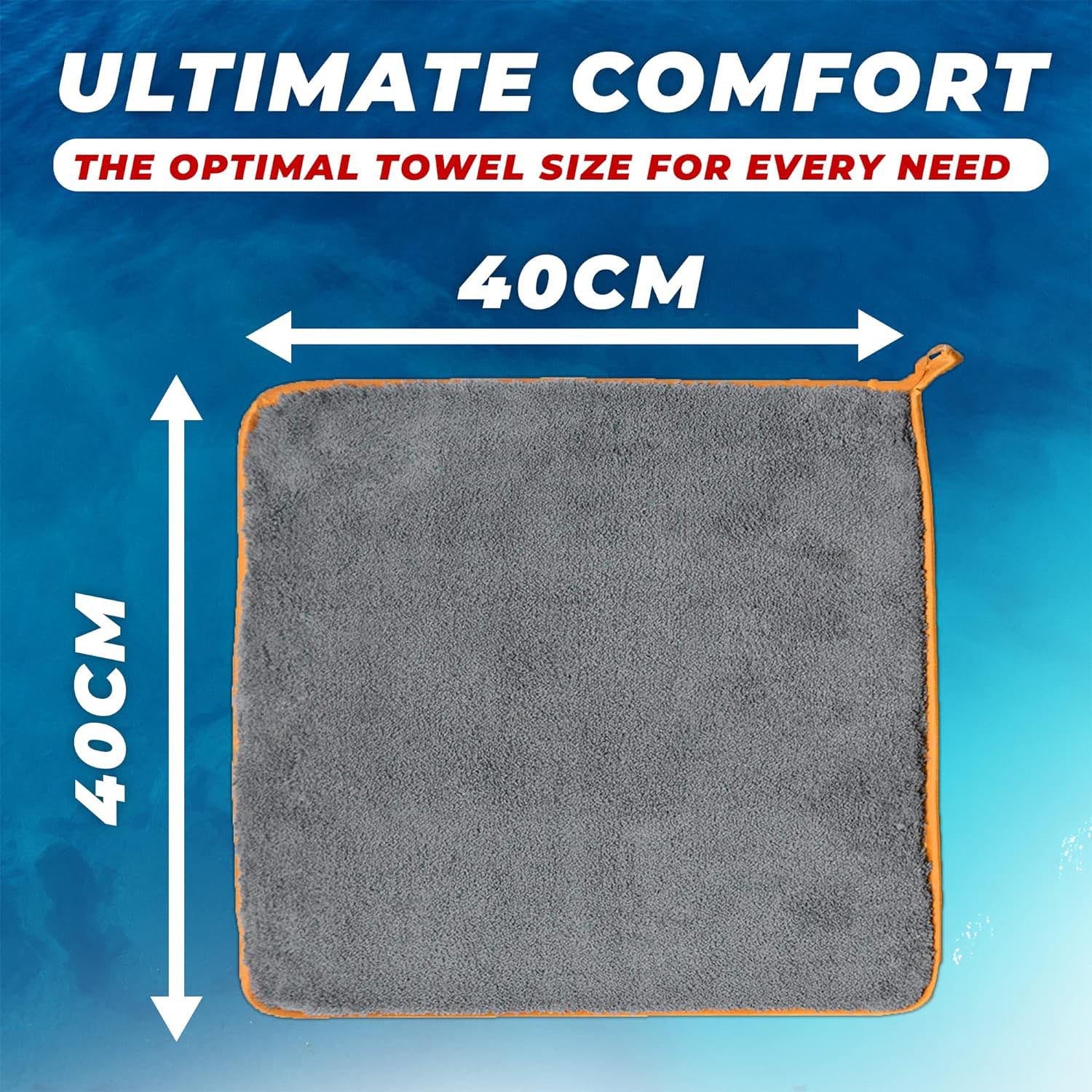 Towelogy Car Buffing Towels Royce Microfibre Car Cloths Plush High Density Dual Power Towels 1200gsm