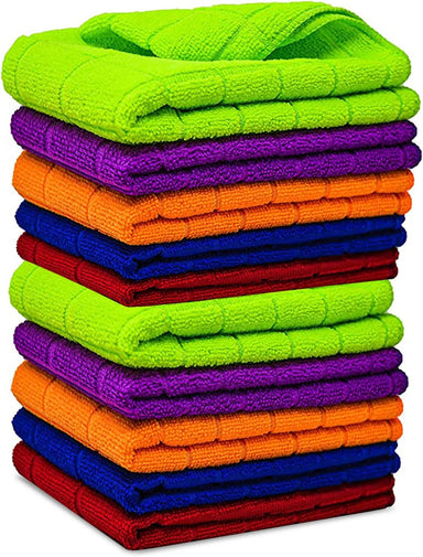 Tie Dye Wash Cloths Sets of 6 & 12 Psychedelic Bath Accessories Kitchen  Towels Boho Wash Cloths 