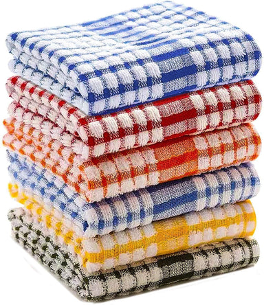 Wonderdry Cotton Dish Towels - Lint-Free - Reusable - 2 to 12 Pack in 3  Colors