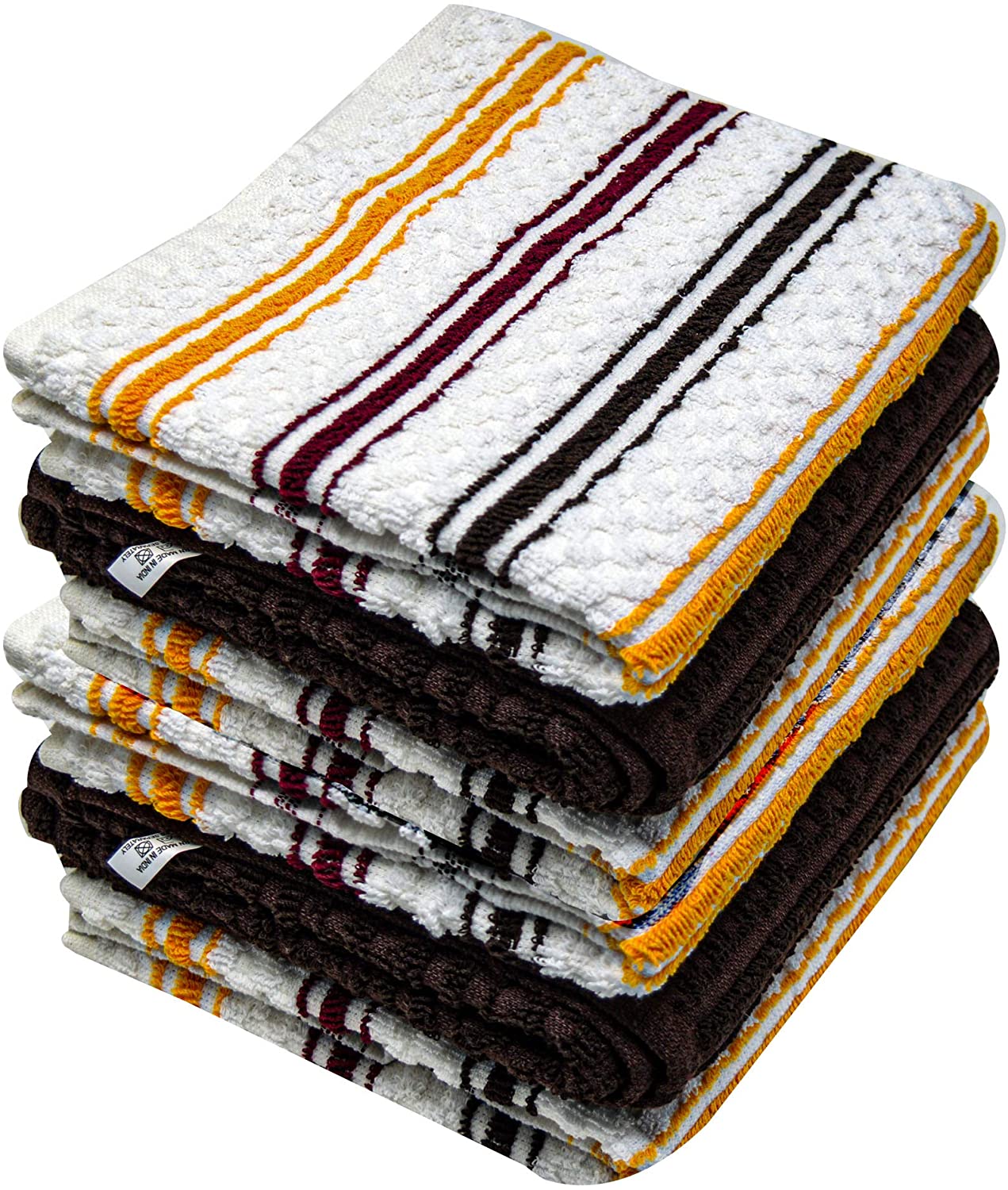 Kitchen Towel - Solids and Stripes Assorted Popcorn Terry
