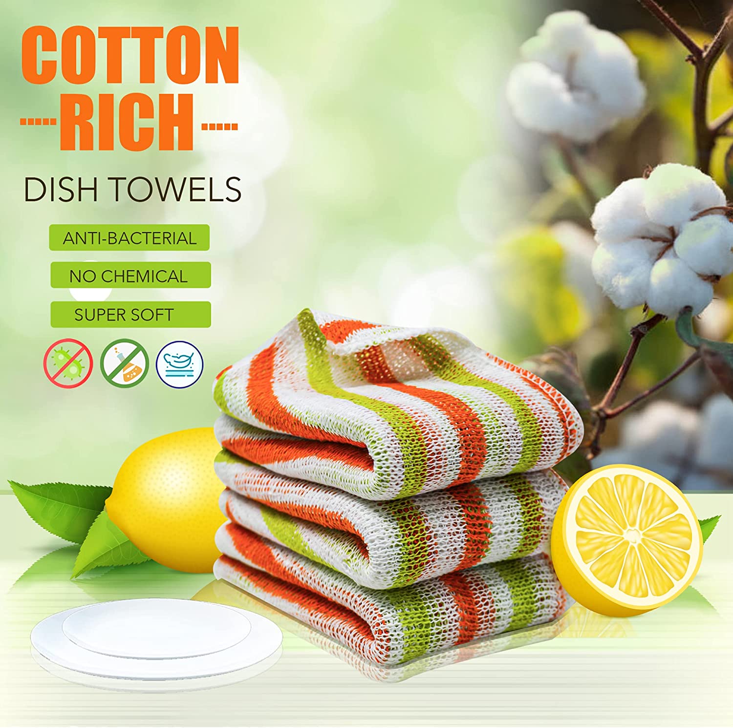 Kitchen-Cotton-Washing-Dish-Cloths-Heavy-Duty