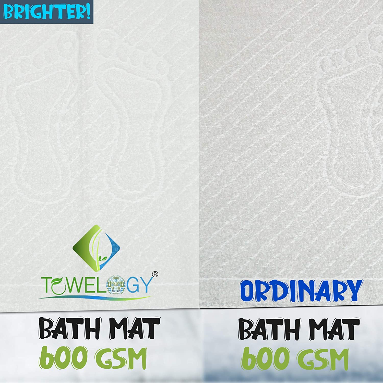 Bathroom-Mats-Footprint-Style-White-Heavy-Duty