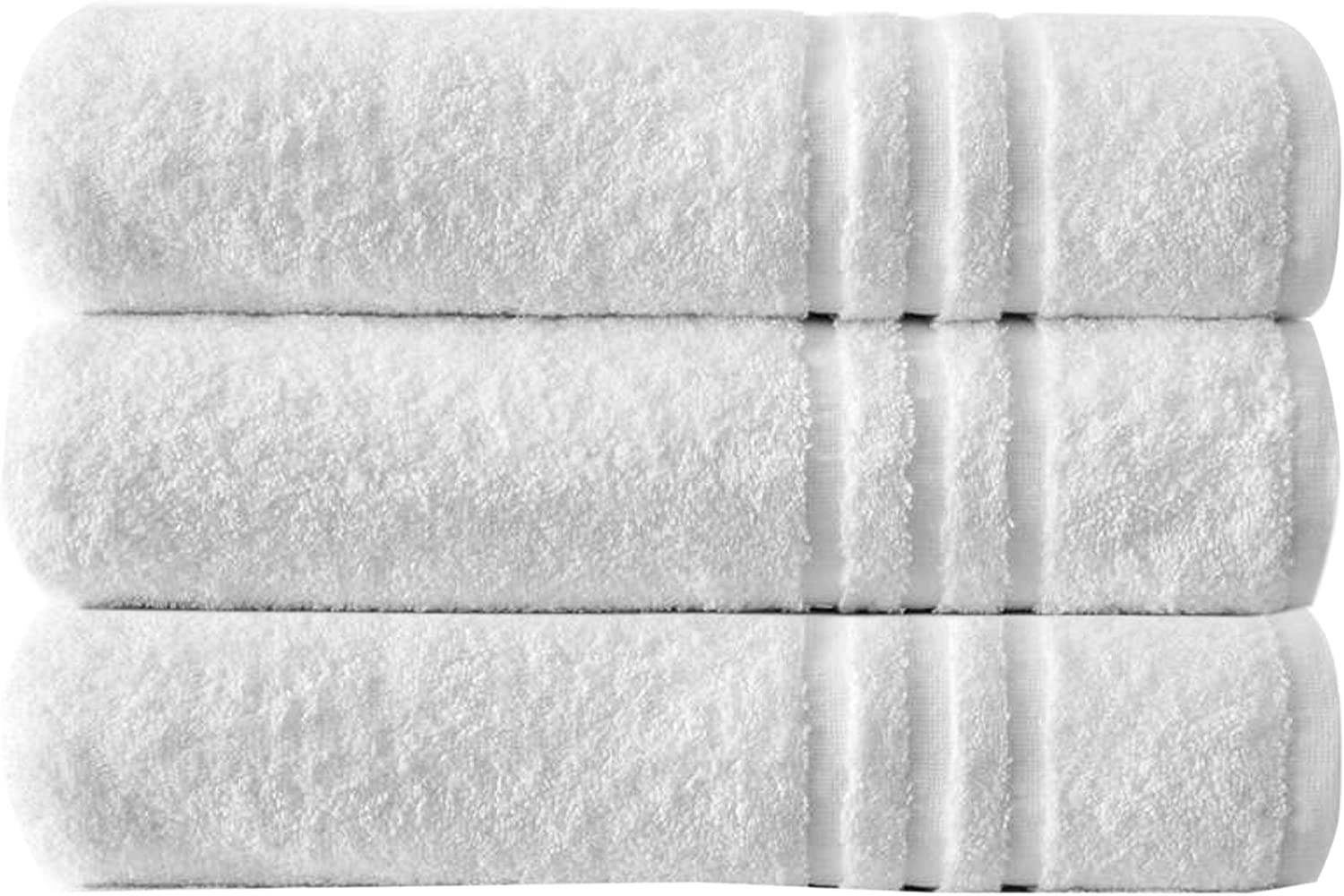Cotton Jumbo Bath Sheets Extra Large White Terry Loop - Towelogy