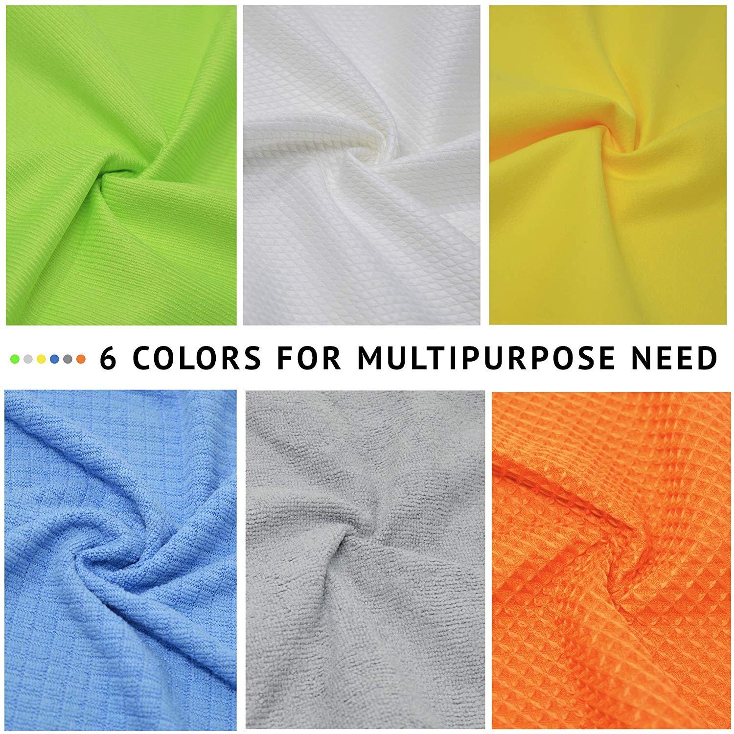 Multi Purpose Microfibre Cloths 12 Pack Lint Free Assorted 30x30cm - Towelogy