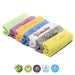 300GSM Microfibre Face Towels Washcloths Antibacterial Assorted Pack of 7 - Towelogy