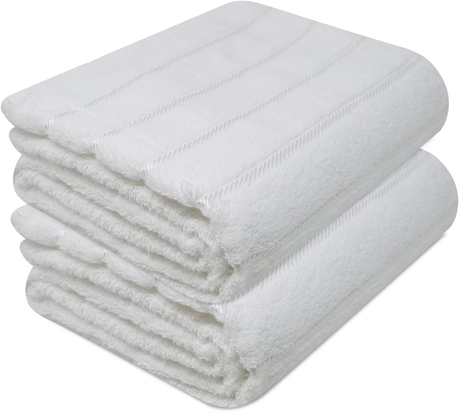 Towelogy Jumbo Bath Sheets White / Pack of 1 Cotton Grey Jumbo Bath Sheets Extra Large Thick Bathroom Towels