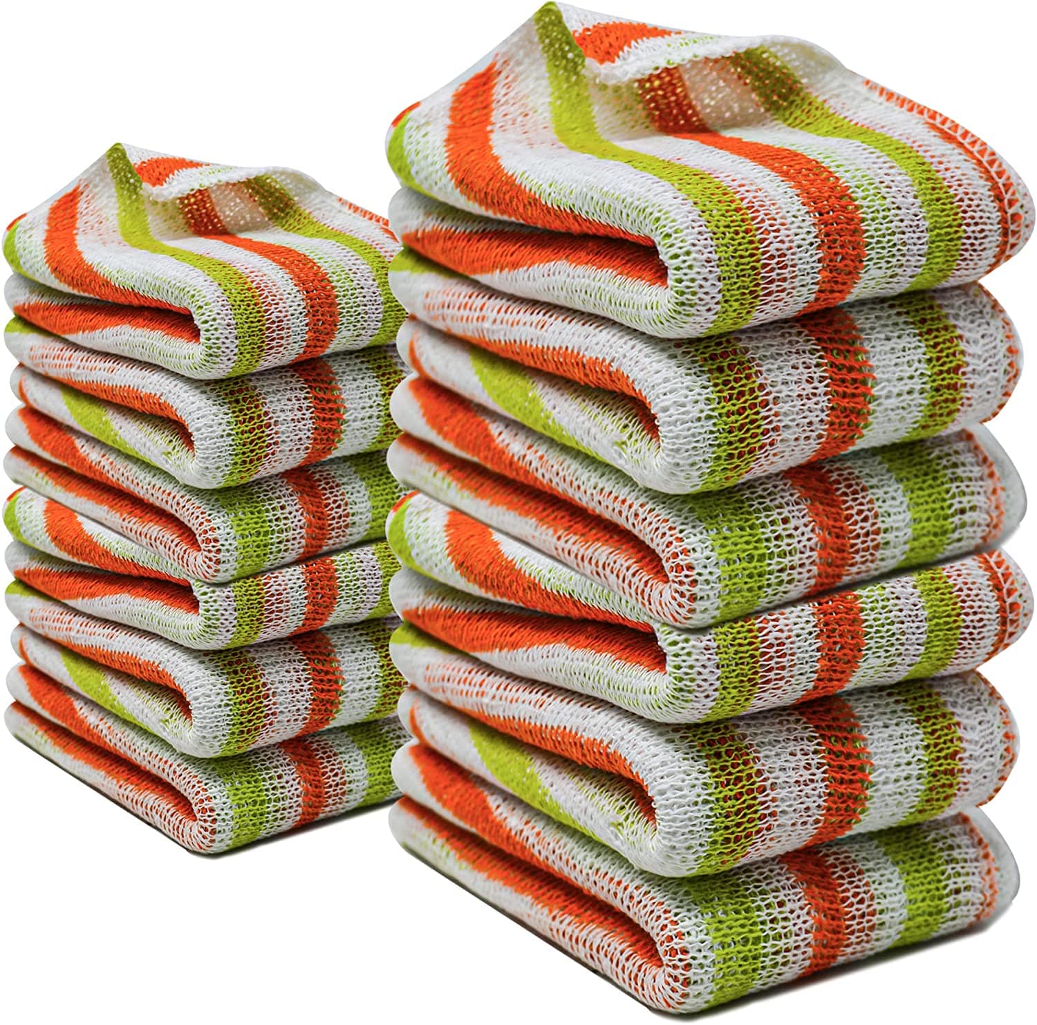 Towelogy Kitchen Dishcloths Pack of 12 Hudson Cotton Washing-Up Dish Cloths – Absorbent Kitchen Towels