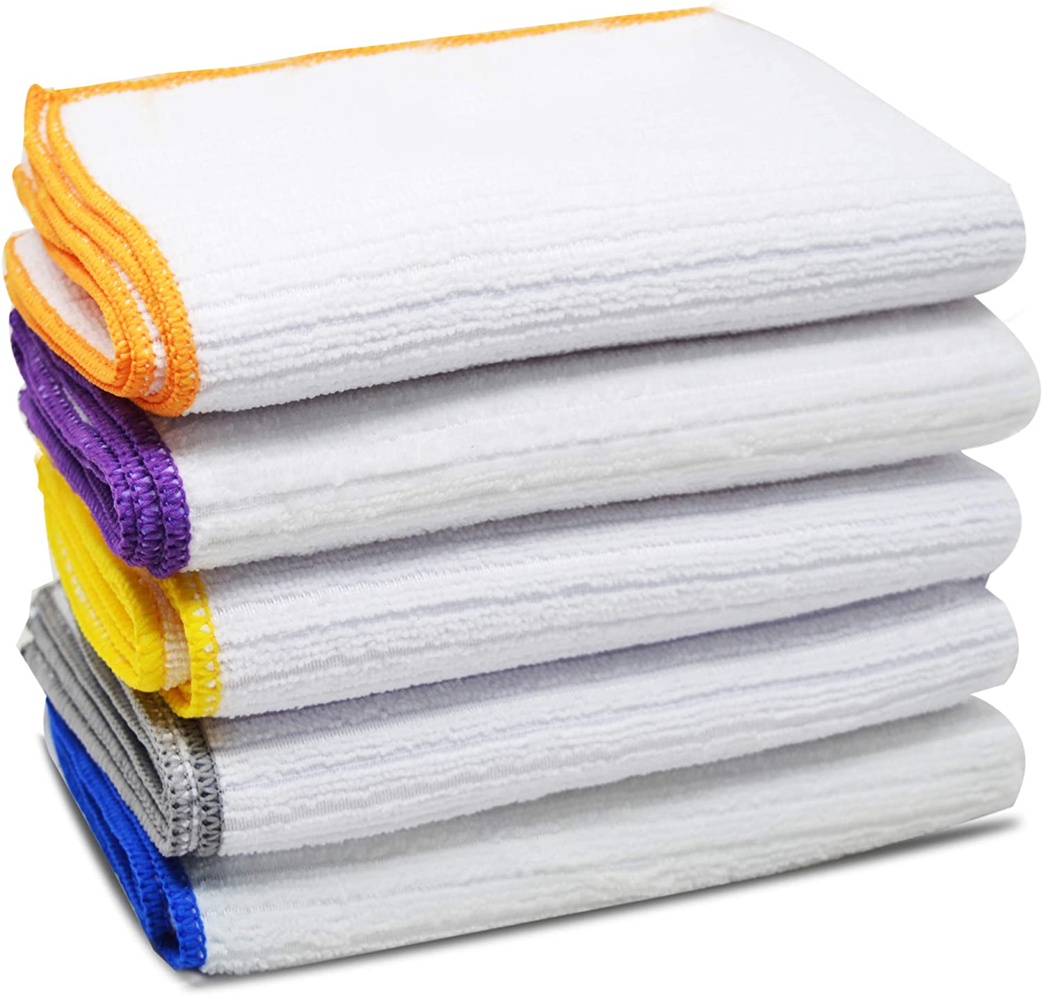 Towelogy Kitchen Dishcloths 30x40 / Ice White / Pack of 6 Riley Microfibre Dishcloths - High-Performance Commercial Kitchen Cloths