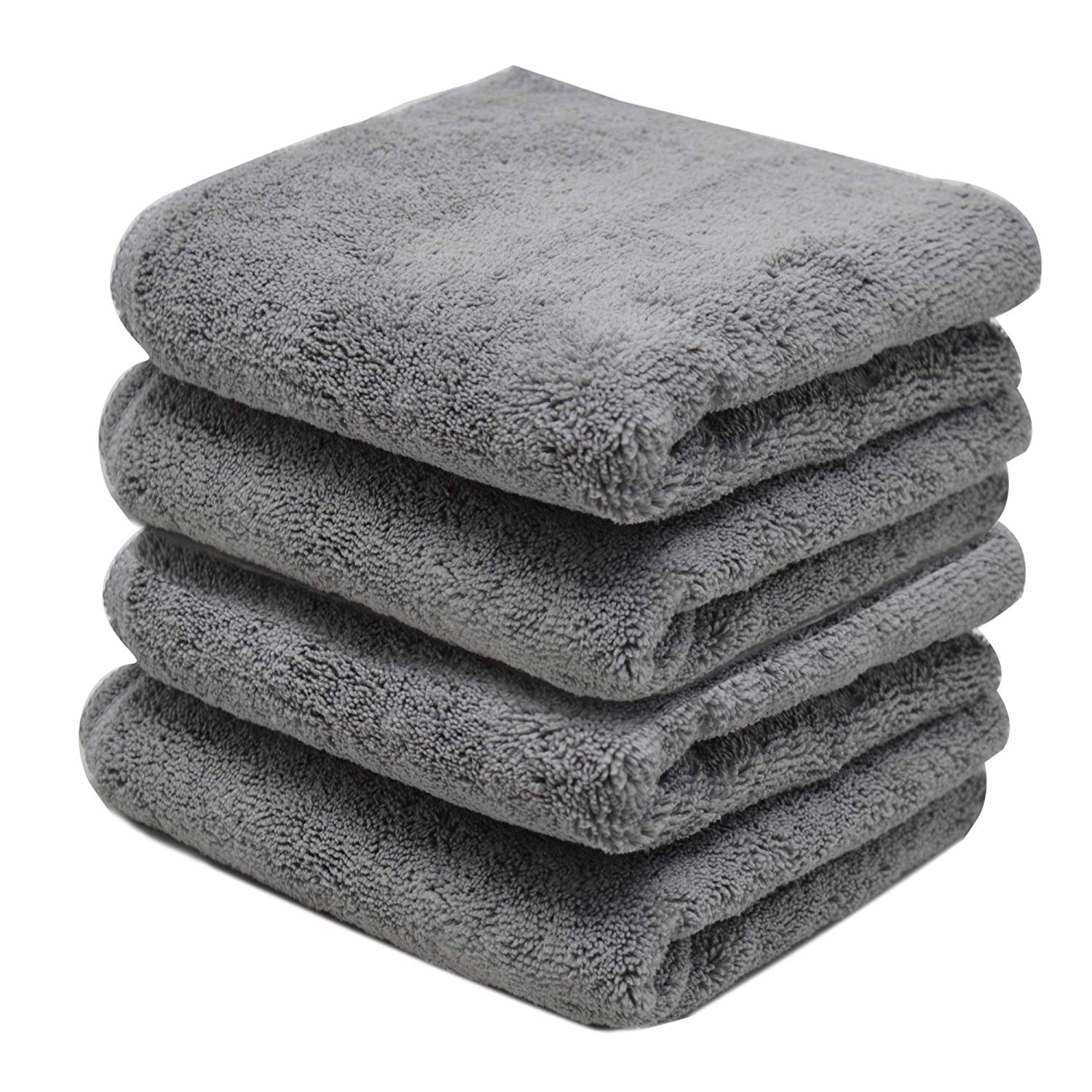 Towelogy Kitchen Towels VersaTowel Multi-Purpose Microfibre Kitchen Towels – Lint-Free Grey Cloths